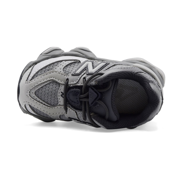 Sneakers Bambino New Balance 9060 Grigio Lacci Elastici Bungee