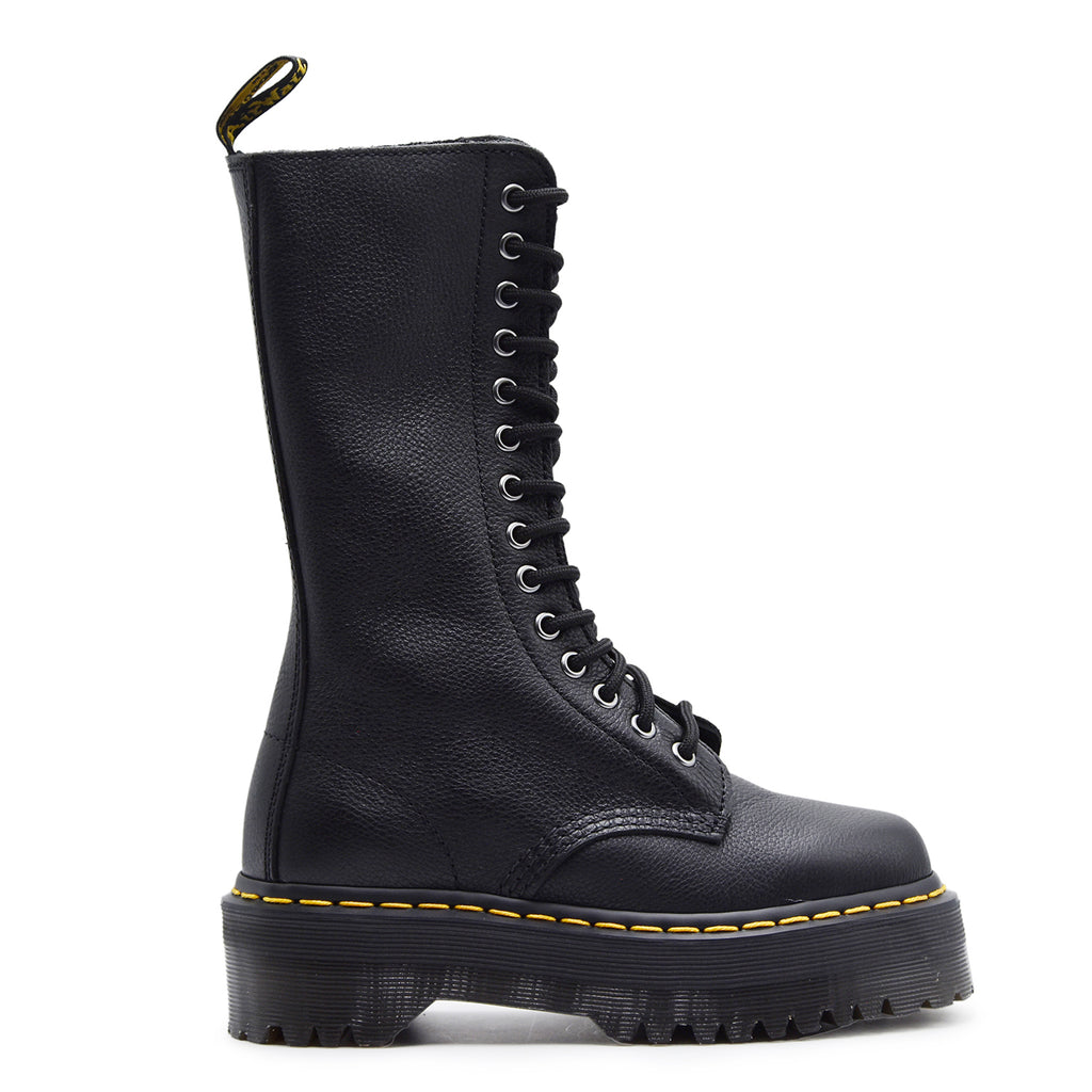 Dr. Martens Women's 1B99 Quad Platform Side Zip Boots Black