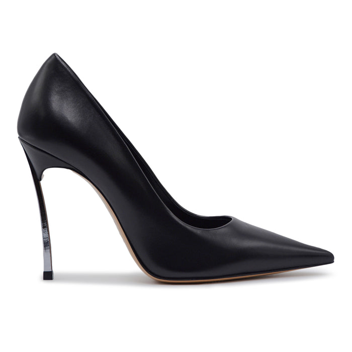 Décolleté Casadei Donna Superblade Nero In Pelle Con Iconico Tacco
