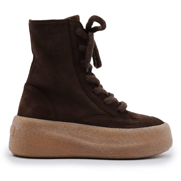 Anfibi Vic Matié Donna Marrone Con Suola Vulcanizzata Grintosa