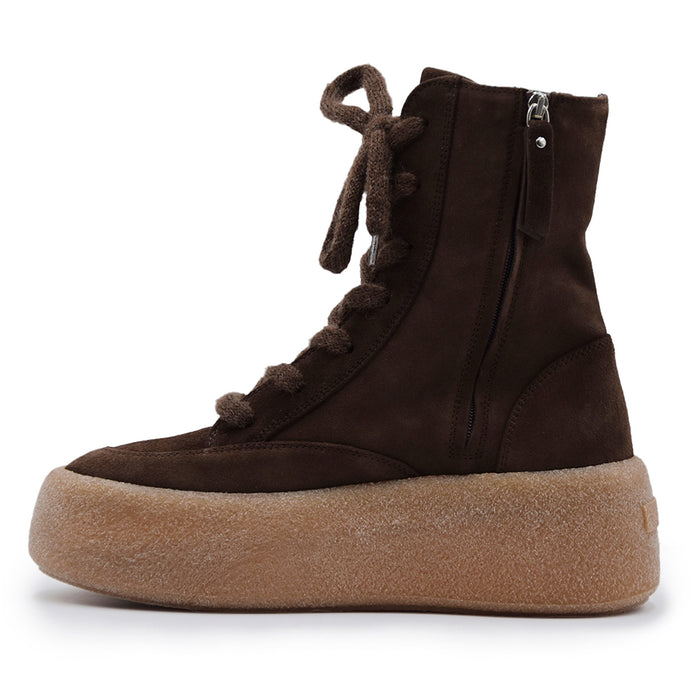 Anfibi Vic Matié Donna Marrone Con Suola Vulcanizzata Grintosa