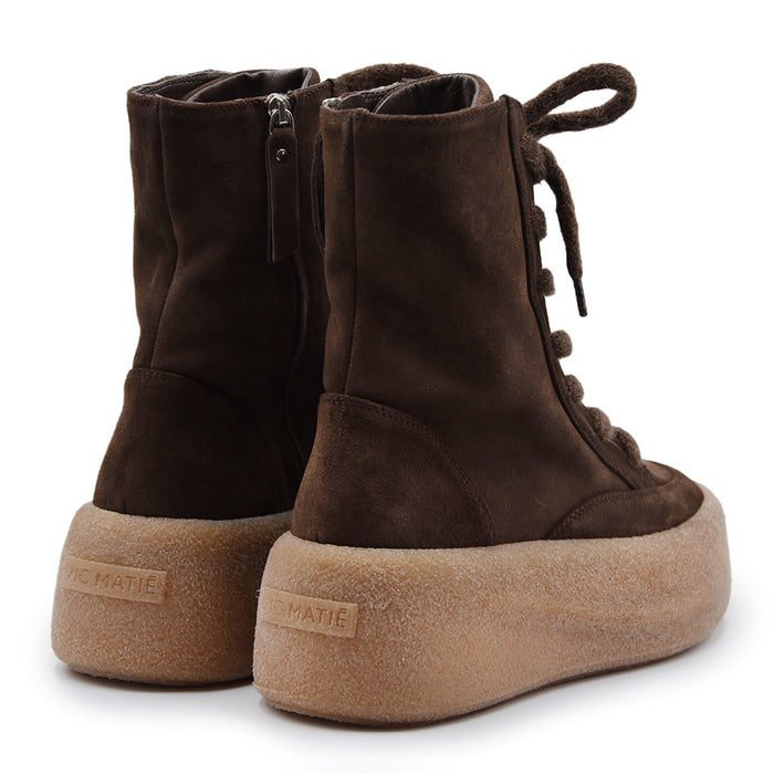 Anfibi Vic Matié Donna Marrone Con Suola Vulcanizzata Grintosa