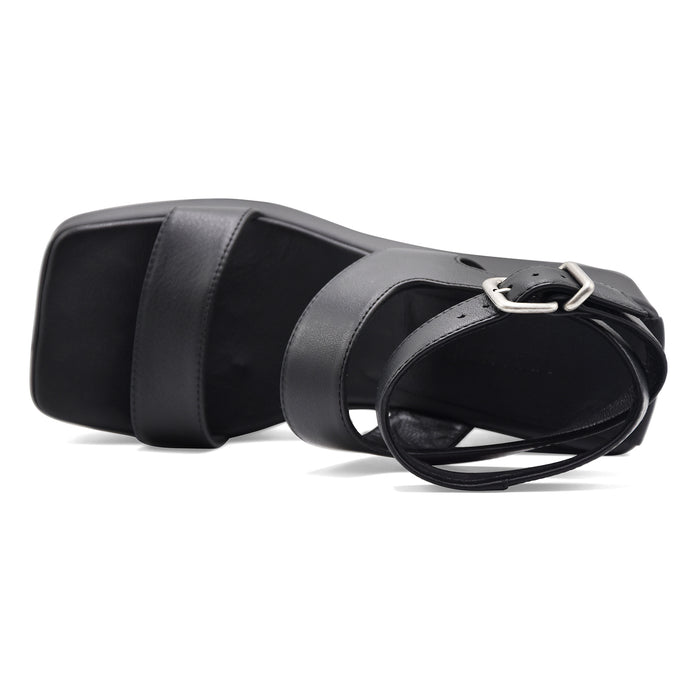 Sandali Vic Matié Donna Vera Pelle TRAVEL 101 Nero Made In Italy