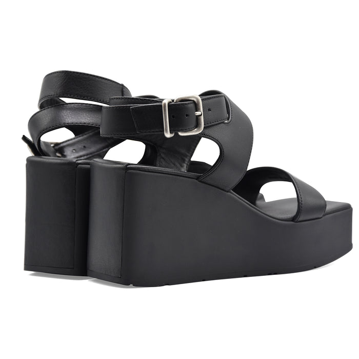 Sandali Vic Matié Donna Vera Pelle TRAVEL 101 Nero Made In Italy