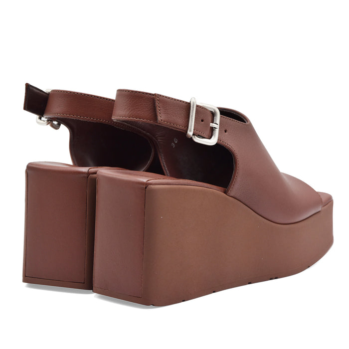 Vic Matié Sandali Donna TRAVEL 338 Pelle Ebano Chic Particolari