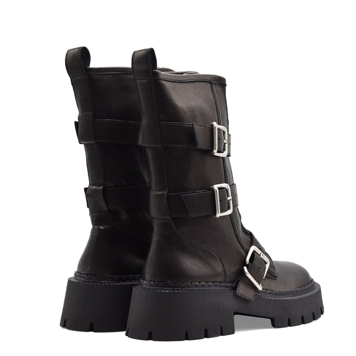 Stivaletti Vic Matiè Rock 101 Donna Grandi Fibbie Metalliche