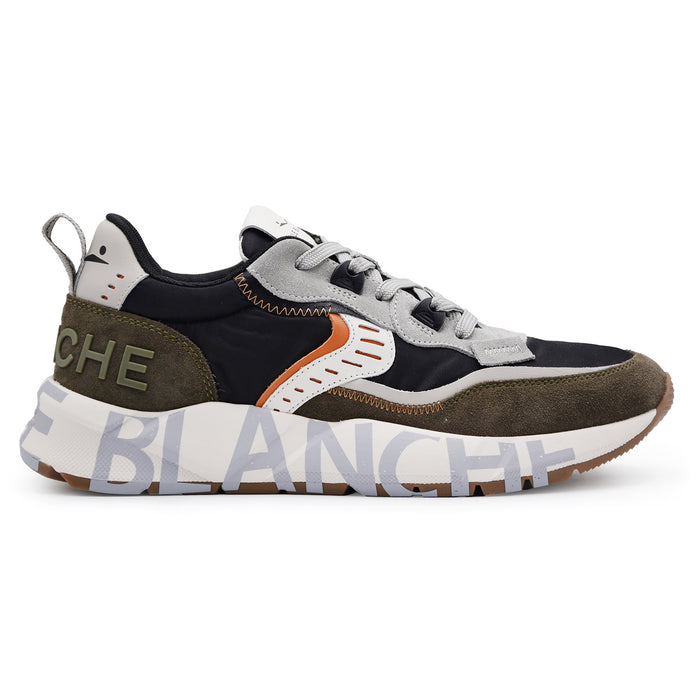 Voile Blanche Uomo Sneakers CLUB01 Nero Verde Design Iconico