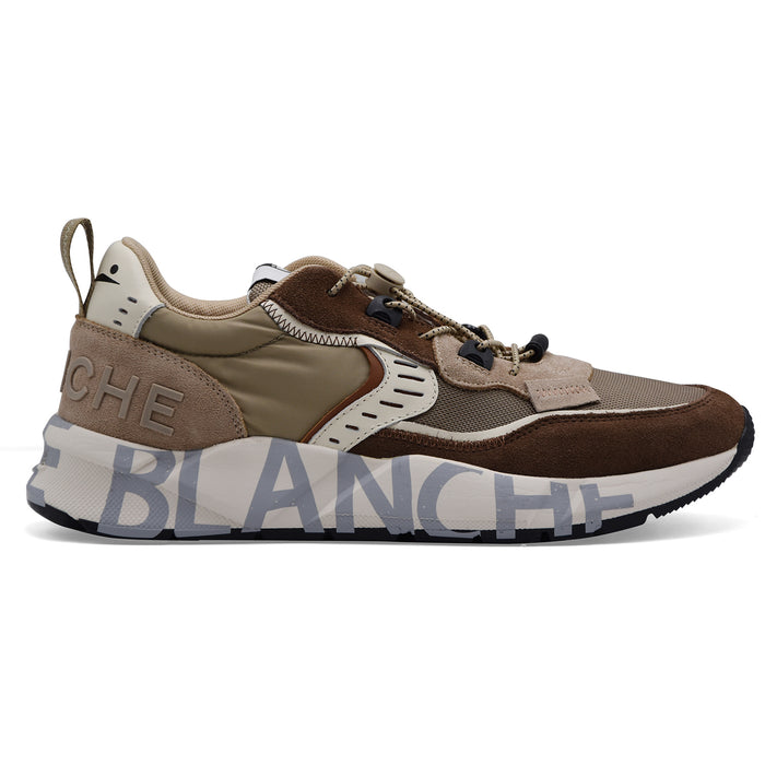 Sneakers Voile Blanche North Sails Uomo CLUB01 Camoscio Marrone