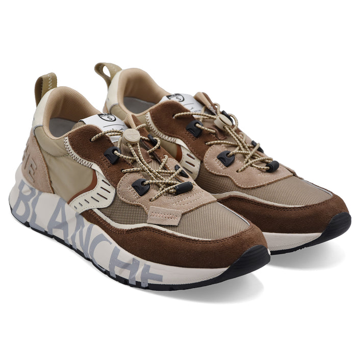 Sneakers Voile Blanche North Sails Uomo CLUB01 Camoscio Marrone