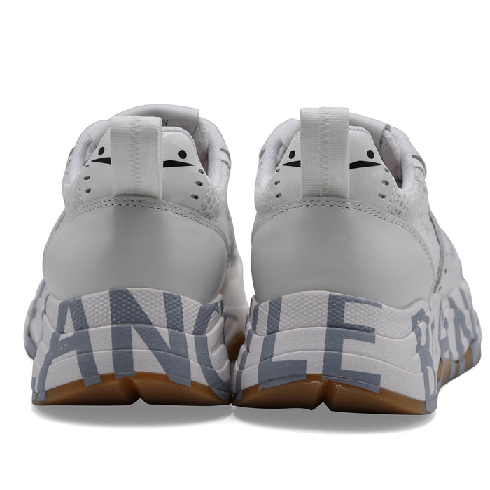 Women's Voile Blanche Club105 Sneakers in White Leather and Fabric