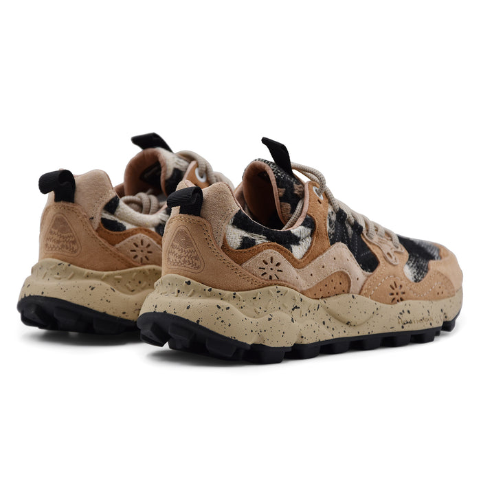 Flower Mountain Sneakers Donna Yamano3 Beige Pelle Scamosciata