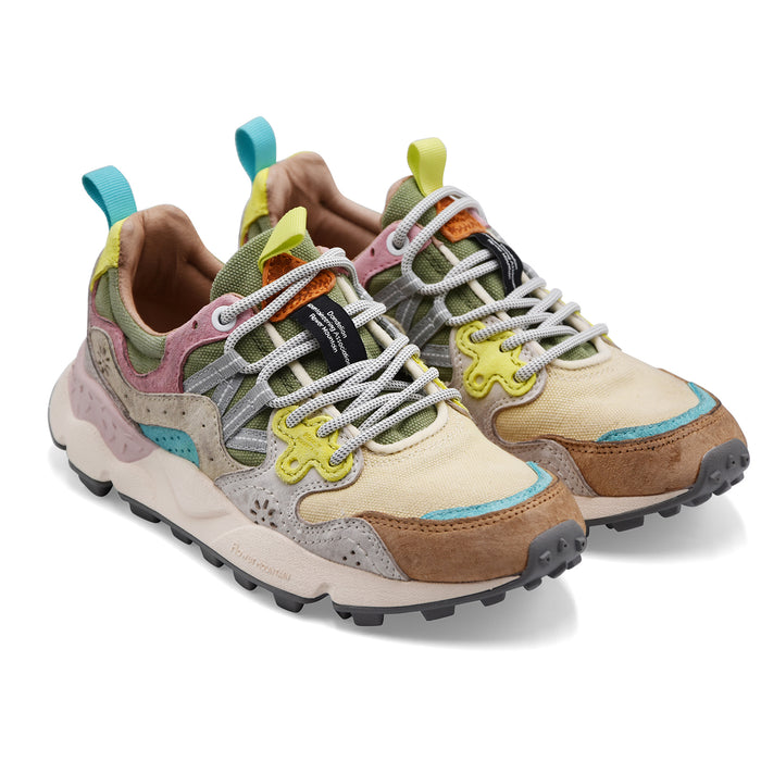 Women's Flower Mountain Yamano 3 Suede Canvas Multicolor Sneakers