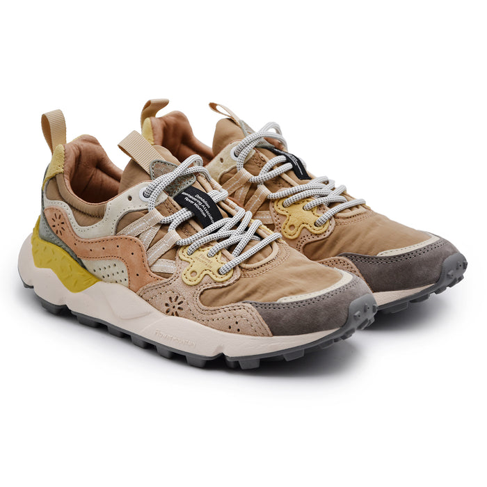 Sneakers Donna Flower Mountain Yamano3 Camoscio Grigio Beige