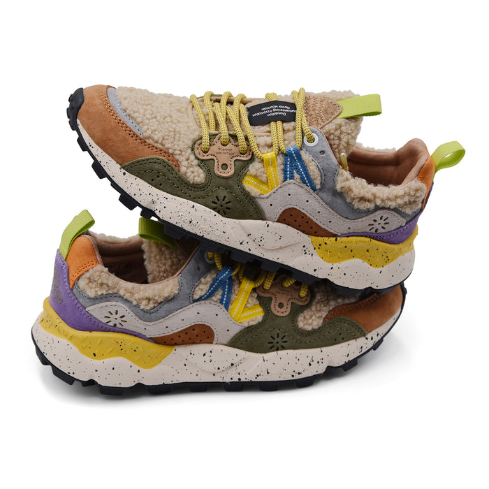 Sneakers Donna Flower Mountain Yamano 3 Multicolor Con Lana