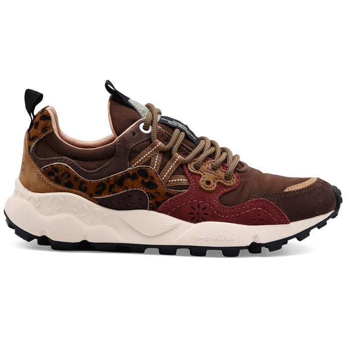 Sneakers Flower Mountain Yamano 3 Donna Suede Tessuto Animalier