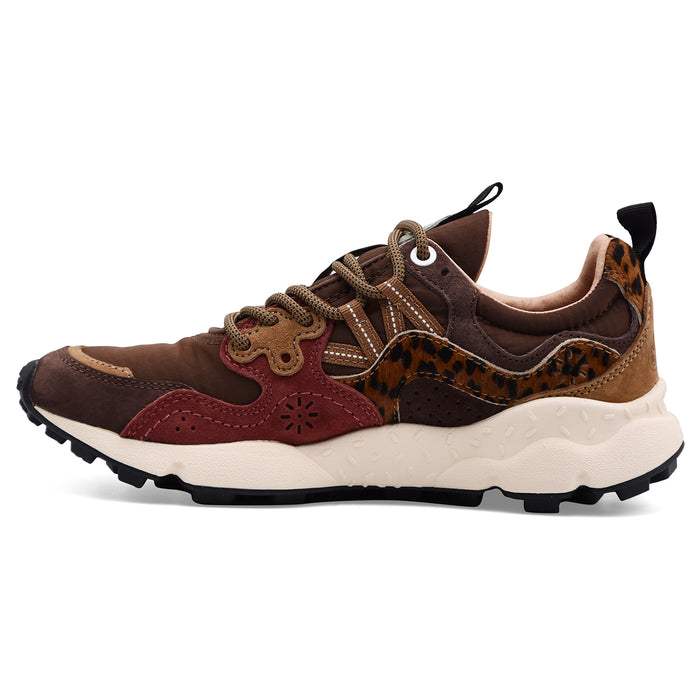 Sneakers Flower Mountain Yamano 3 Donna Suede Tessuto Animalier