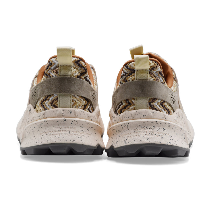 Sneakers Flower Mountain Kotetsu Uni Donna Suede Tessuto Beige