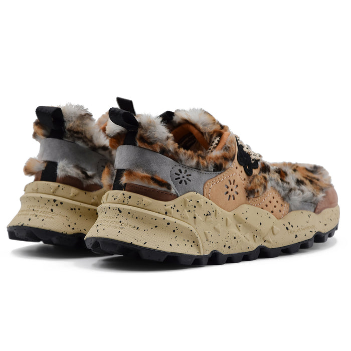 Sneakers Flower Mountain Donna Suede Ecofur Stampa Animalier