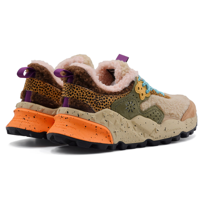 Sneakers Flower Mountain Donna Kotetsu Suede Teddy Taupe Grey