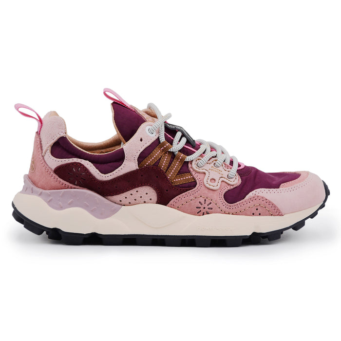Sneakers Flower Mountain Yamano 3 Donna Rosa In Suede E Nylon
