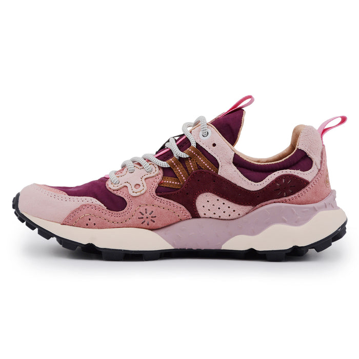 Sneakers Flower Mountain Yamano 3 Donna Rosa In Suede E Nylon