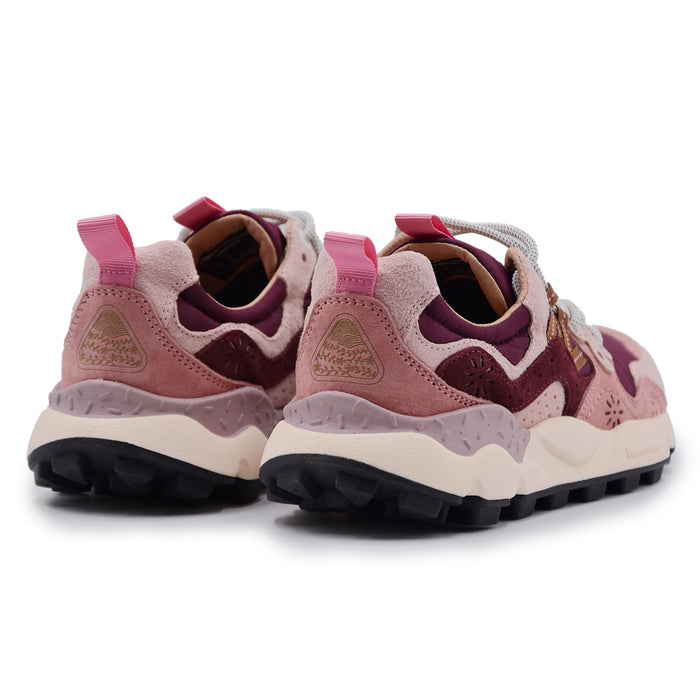 Sneakers Flower Mountain Yamano 3 Donna Rosa In Suede E Nylon
