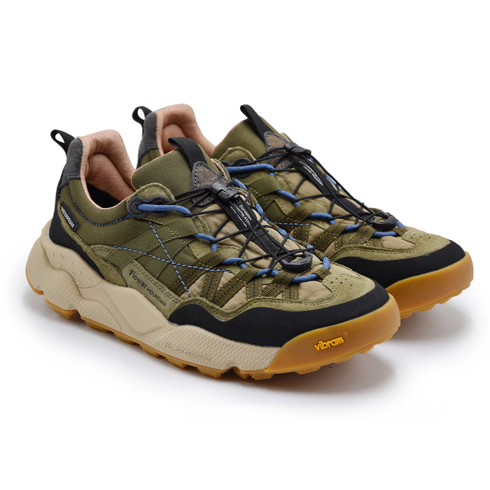 Sneakers Flower Mountain Uomo Verde Beige IWANO 2 Waterproof