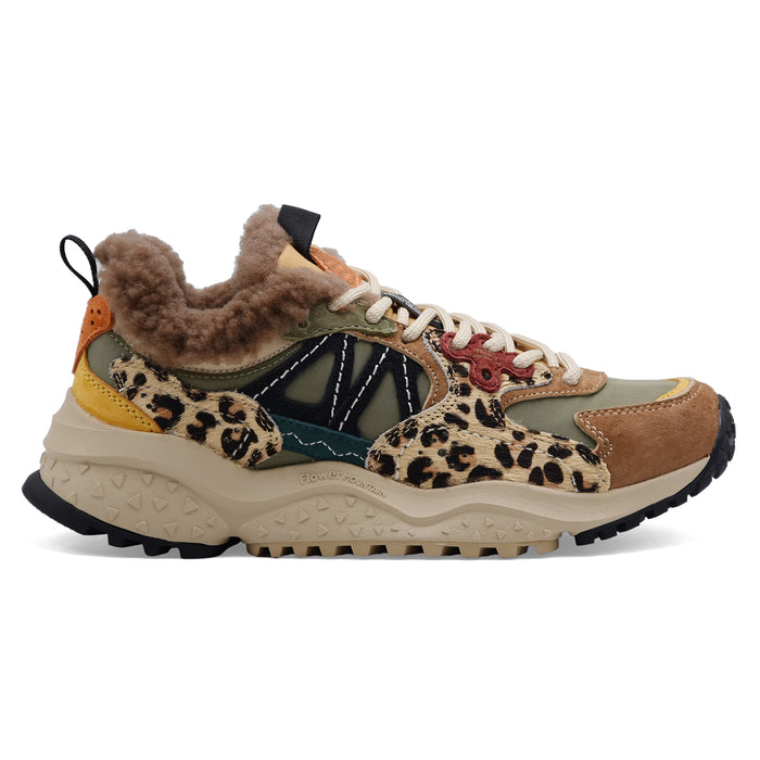 Sneakers Donna Flower Mountain Solin Marrone Verde Militare Nero