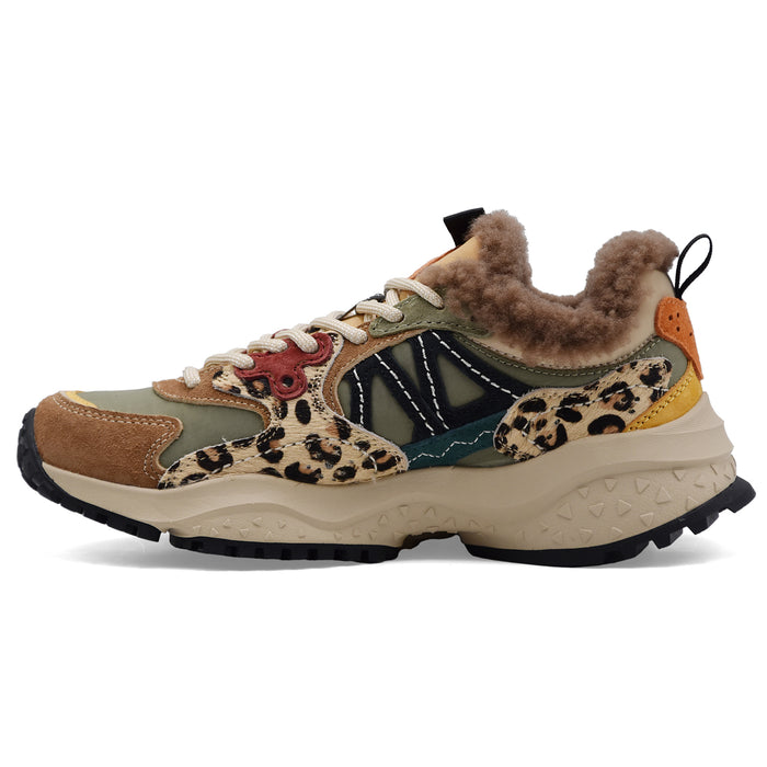 Sneakers Donna Flower Mountain Solin Marrone Verde Militare Nero