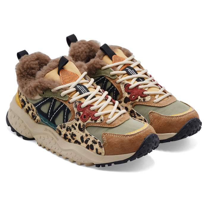 Sneakers Donna Flower Mountain Solin Marrone Verde Militare Nero