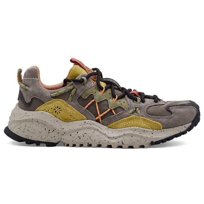 Sneakers Flower Mountain Uomo Yamabushi Pelle Scamosciata Grigio