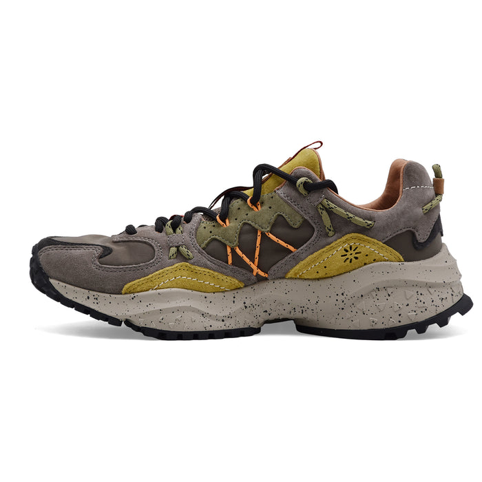 Sneakers Flower Mountain Uomo Yamabushi Pelle Scamosciata Grigio