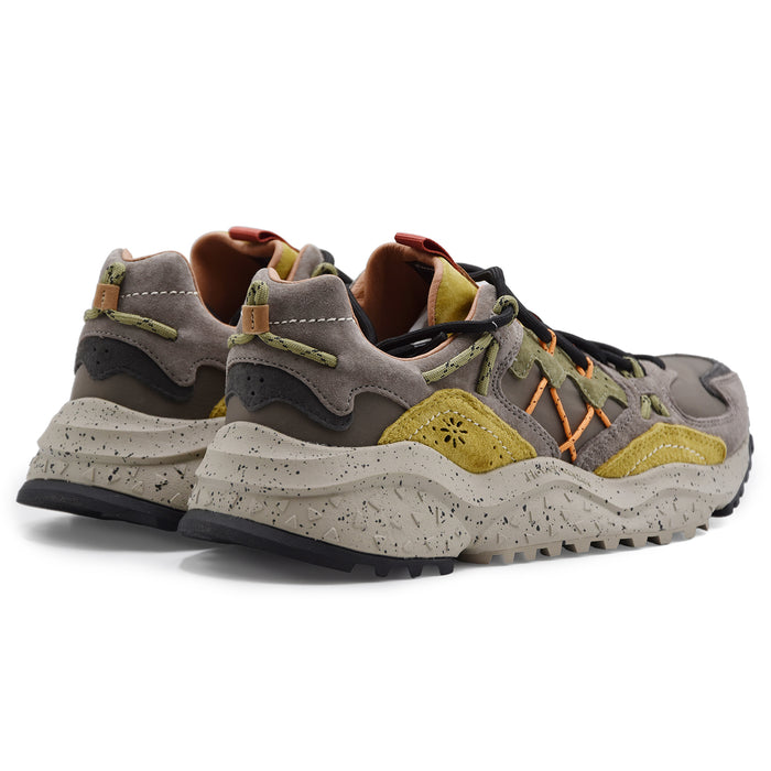 Sneakers Flower Mountain Uomo Yamabushi Pelle Scamosciata Grigio