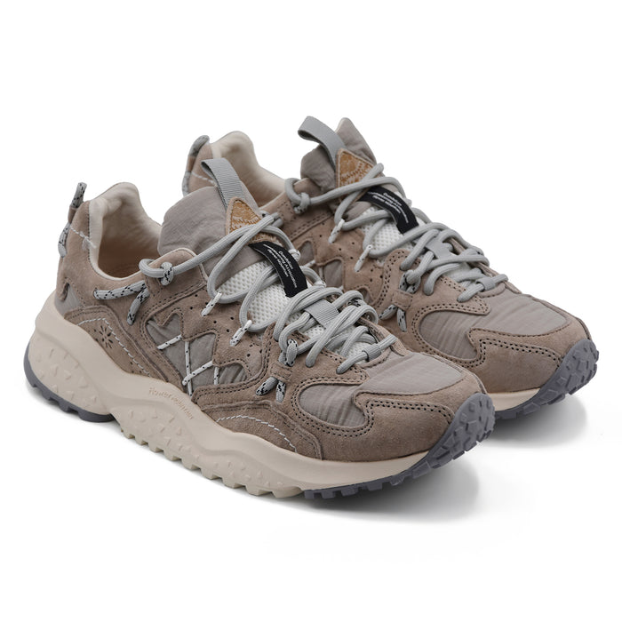 Sneakers Uomo Flower Mountain Yamabushi Suede Nylon Light Grey