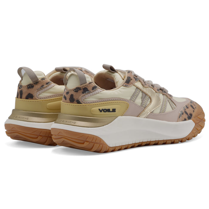 Voile Blanche Sneakers Donna CLUB ACT 2 W. Beige E Leopardato