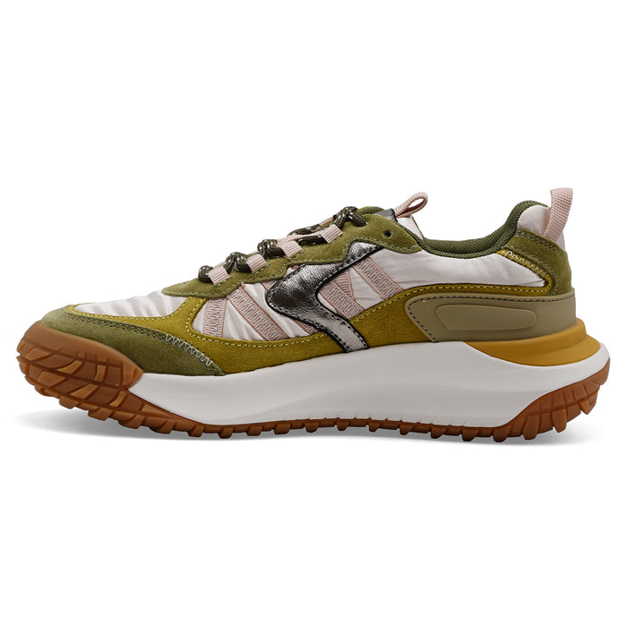 Sneakers Voile Blanche Club Act 2 Donna Verde Oliva Multicolor