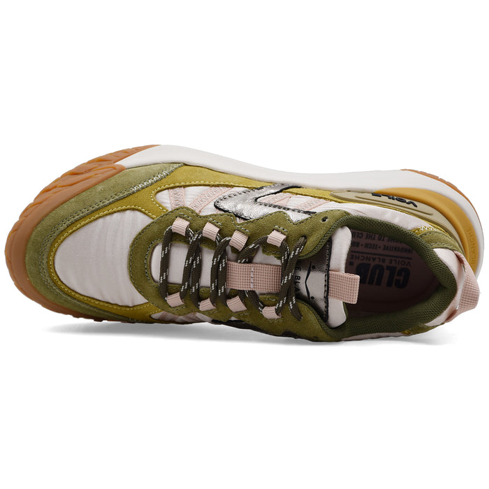 Sneakers Voile Blanche Club Act 2 Donna Verde Oliva Multicolor