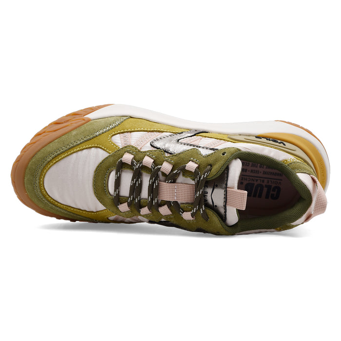 Sneakers Voile Blanche Club Act 2 Donna Verde Oliva Multicolor