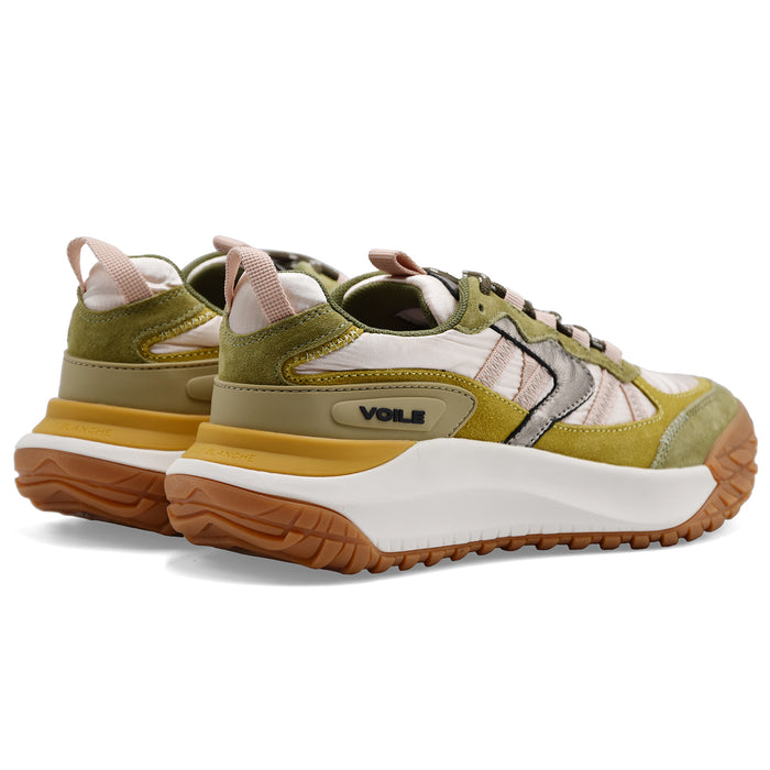 Sneakers Voile Blanche Club Act 2 Donna Verde Oliva Multicolor