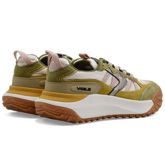 Sneakers Voile Blanche Club Act 2 Donna Verde Oliva Multicolor