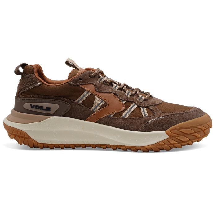 Sneakers Voile Blanche Club Act 2 Uomo In Marrone Cioccolato