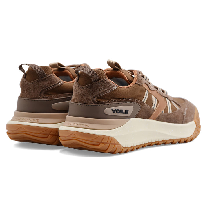 Sneakers Voile Blanche Club Act 2 Uomo In Marrone Cioccolato
