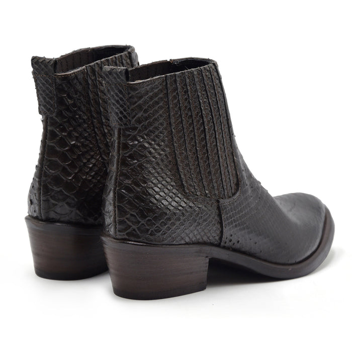 Texani Riccardo P. Donna In Pelle Effetto Pitone Testa Di Moro