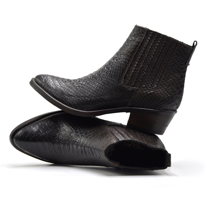 Texani Riccardo P. Donna In Pelle Effetto Pitone Testa Di Moro