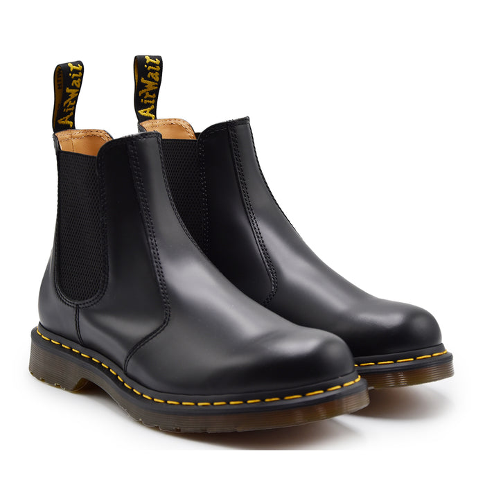 Beatles Dr. Martens Uomo 2976 YS Nero Iconiche Cuciture Gialle