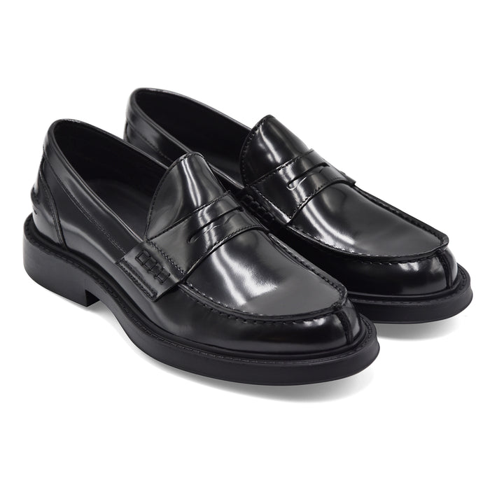 Riccardo P. Mocassini Donna 23087 Vera Pelle Spazzolata Nera