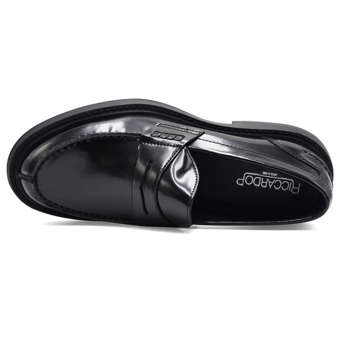 Riccardo P. Mocassini Donna 23087 Vera Pelle Spazzolata Nera