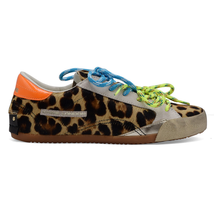 Sneakers Crime London Donna In Camoscio Leopardato SNEAKERINA