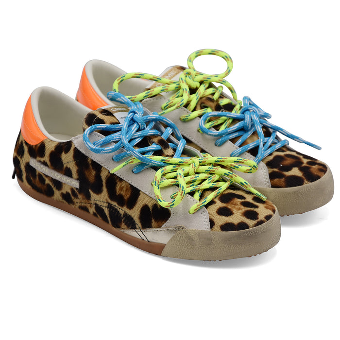 Sneakers Crime London Donna In Camoscio Leopardato SNEAKERINA
