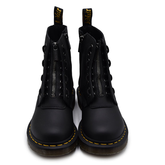 Dr. Martens Anfibio Nero Donna 1460 PASCAL FRNT ZIP Doppia Zip